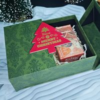 Scatola Regalo Magnetica Verde di Lusso con Inserto in Schiuma, Logo Personalizzato, Confezione in Cartone Rigido per Set di Cosmetici e Prodotti per la Cura della Pelle OEM