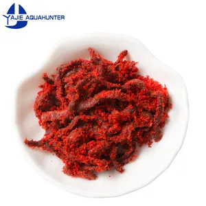 Factory wholesale soft bait dry sand worm Silkworm Sand Red Worm Freeze Dried Natural Fishing Lures