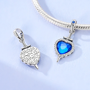 Breloques <span class=keywords><strong>Arbre</strong></span> de Vie en argent Sterling 925, zircon bleu <span class=keywords><strong>vert</strong></span>, pendentifs trèfle à quatre feuilles, adaptés aux bracelets originaux, bijoux à faire soi-même, cadeau - Product Image 2