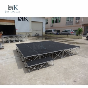 เวทีอลูมิเนียมคุณภาพสูงสำหรับใช้งานกลางแจ้งและในร่ม พร้อมแผงไม้พาร์เก้และแผงอลูมิเนียม  พร้อมแผงปิดขอบ สำหรับใช้ในงานคอนเสิร์ตกลางแจ้ง - Product Image 3