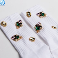 Nouveauté 2026 : Boutons en cristal brillant effet diamant à dos plat, à coudre sur les vêtements pour embellissement