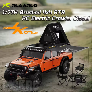 Rlaarlo JK07 PRO Brushed 4x4 RTR RC Crawler 1/7 Voiture télécommandée électrique pour adultes, modèle buggy, moteur brushless - Product Image 4