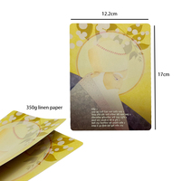 Jeu de cartes personnalisé grand format avec texture lin, jeu d'oracle avec livre d'instructions en papier, jeu de cartes de tarot personnalisé