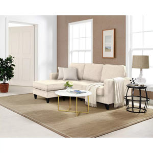 Il piccolo soggiorno reversibile usa il Set di divani componibili imbottiti in tessuto Sofy - Product Image 6