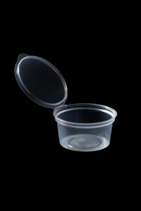 ถ้วยซอสพลาสติก PP แบบใช้แล้วทิ้ง ขนาด 2 ออนซ์, 4 ออนซ์, 8 ออนซ์ พร้อมฝาปิด ป้องกันการรั่วซึม และใช้กับไมโครเวฟได้ รับผลิตแบบ OEM/ODM บรรจุภัณฑ์อาหารพลาสติก - Product Image 2