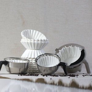 Cà phê giấy lọc sản xuất tại Trung Quốc 1-24 cup cà phê giấy lọc trắng Bát thả tự nhiên biodegradable45cm nhỏ giọt cà phê Lọc - Product Image 3