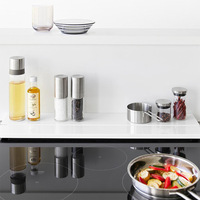 Étagère de rangement télescopique en métal de style japonais pour comptoir, avec cloison rétractable, pour l'organisation des épices et des ustensiles