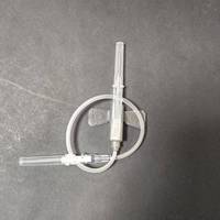 Aiguilles papillon stériles jetables à deux ailettes en PVC pour prélèvement sanguin intraveineux, usage médical hospitalier