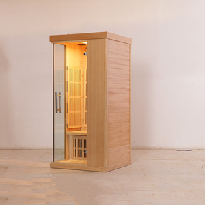 Hemlock домашняя сухая сауна 1 Человек Инфракрасная деревянная термальная комната souna - Product Image 4