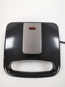 Couvercle fixe en acier inoxydable <span class=keywords><strong>pas</strong></span> <span class=keywords><strong>cher</strong></span> petit 2 tranches triangle plaque gaufrier <span class=keywords><strong>presse</strong></span> gril double face petit déjeuner <span class=keywords><strong>panini</strong></span> sandwich maker - Product Image 4