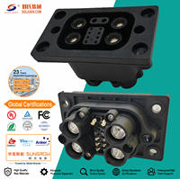 Connecteurs de rivetage sous pression IP67 4+10 80A, assemblage de câbles personnalisé pour utilisation en stockage d'énergie domestique/industriel