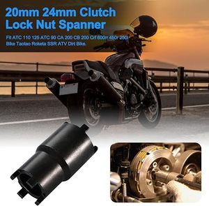 Clé à écrou de blocage bipolaire 24mm 20mm en acier noir pour réparation de boîte de vitesses de VTT 50cc 125cc, <span class=keywords><strong>moto</strong></span> tout-terrain, kart et <span class=keywords><strong>moto</strong></span> - Product Image 3