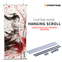 Rollos Decorativos Colgantes de Tela de Terciopelo Brillante con Impresión Personalizada al por Mayor, con Escenas de Anime y Videojuegos, Pancarta Decorativa para Pared