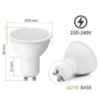 Projecteur LED SMD 3W 5W 7W avec base B22, alimentation AC/DC pour usage résidentiel, construction en ABS + aluminium