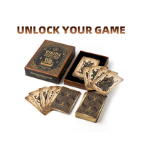 Étui rigide à expansion accordéon en feuille froide métallique irisée pour jeu de cartes de runes personnalisées Mystical Ritual Ritualistic