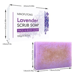 Jabón de Cúrcuma Natural Puro Hecho a Mano <span class=keywords><strong>con</strong></span> Vitamina E y <span class=keywords><strong>Aceite</strong></span> de Oliva, Gránulos de Coco, Jabón Exfoliante - Product Image 3