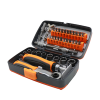 38PCSMultifunctional House-hold Alta calidad Reutilizable Mantenimiento Manual Destornillador Combinación Trinquete Juego de herramientas de llave de vaso