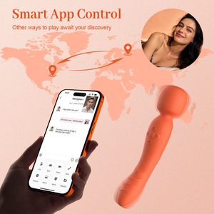 APP-gesteuerter Dual-Action Klitoris-Vibrator Dildo Weiblicher Silikon-Massagestab Stimulator G-Punkt Vibrator für Frauen - Product Image 4