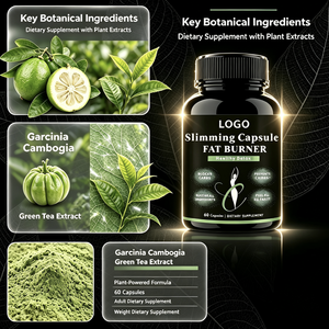 Cápsulas de Suplemento Dietético para Adultos de Marca Privada, Extracto de Garcinia Cambogia y Té Verde, Quemador de Grasa Nocturno - Product Image 2