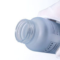 Bocaux en verre givrés vides de 120 ml, flacons pour capsules, flacons pour vitamines, emballages de compléments alimentaires avec couvercle en bambou, conformes aux normes CE et FDA