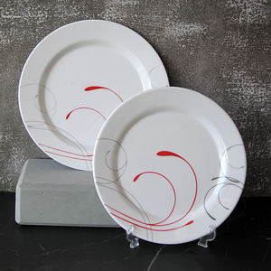 SEBEST מפעל מותאם אישית גודל וצבע Unbreakable נורדי סגנון עמוק צלחת, צלחת, מגש, קערת מלמין כלי שולחן סט - Product Image 2