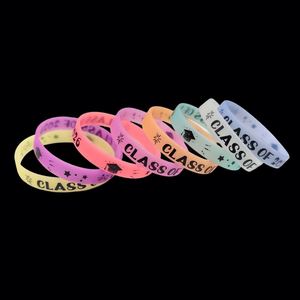 Class of 2026 Silicone Wristbands Graduation <b>Bracelets</b> Celebrating Congrats Grad <b>Bracelet</b> for Teacher Students Party Supplies - Product Image 1