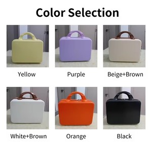 <span class=keywords><strong>Valise</strong></span> Mini OEM 14 Pouces Portable Étanche Sac de Rangement Boîte de Voyage à Code Serrure Sacs de Maquillage Personnalisés pour Femmes - Product Image 5