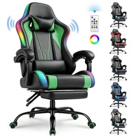 Chaise de jeu lumineuse Rgb, chaise d'ordinateur multifonction, chaise de course douce pour adultes, chaise ergonomique pour Esports, Service après-vente