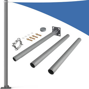 JH-Mech <span class=keywords><strong>Mat</strong></span> Gris Foncé 10ft Pare-Soleil Poteaux 3 "Diamètre Connexion Unique Conception Acier Heavy Duty Pare-Soleil Poteau - Product Image 1