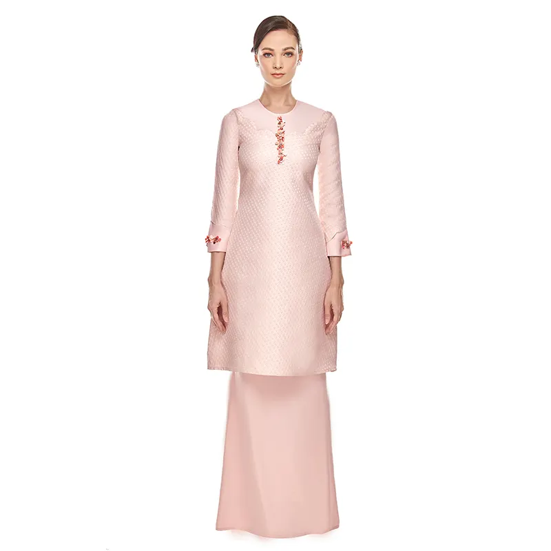 فستان نسائي بتصميم جديد من Baju Kurung, فستان إسلامي + ملابس ، موديل جديد 2020 ، مع حجاب فوري للنساء