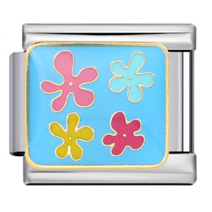 Accessoires DIY : Fleurs, Plantes, Breloques Modulaires Élastiques Faites à la Main, Charms Italiens en Acier Inoxydable, Bracelets de Mode pour la Vente en Gros - Product Image 5