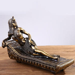 Vente en gros de figurines en résine peintes à la main, modèle Cléopâtre <span class=keywords><strong>VII</strong></span>, reine égyptienne, sculpture artisanale, ornement personnalisé, décoration intérieure - Product Image 2