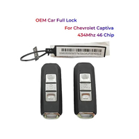 Clé de voiture intelligente de remplacement pour Chevrolet Captiva 2021-2022, puce ID46 HITAG2 7952A, télécommande intelligente OEM 434Mhz, 3 boutons
