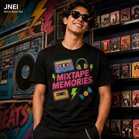 JNEI Urban Commuting Techwear T-shirt Ademend Makkelijk te reinigen UV-werend T-shirt Heren Dames Zomer Buiten Grafisch T-shirt
