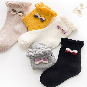 Proveedor logotipo personalizado niña <span class=keywords><strong>princesa</strong></span> dulce encantador de volantes de las niñas tobillo calcetines de algodón - Product Image 1