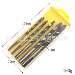 Brocas de Carburo de 6, 8, 10 y 12 mm, Métricas, para Azulejos, Paredes y Cerámica, con Vástago Recto, Rosca Derecha, Estándar DIN - Product Image 4