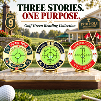 Niveau à bulle pour green de golf, direct usine, en stock, accessoire de putting portable pour les magasins professionnels et les événements de golf