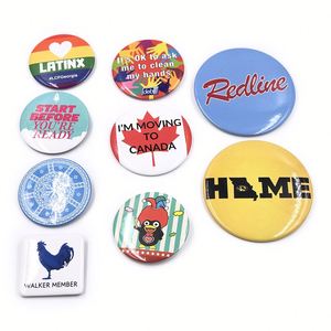 Wholesale High Quality <b>Metal</b> Tinplate Pin <b>Button</b> Badge with Custom Art Pattern - Product Image 4