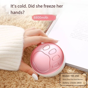 Mini Bear <strong>Paw</strong> 2-in-1 Portable Charging Hand Warmer 10W Output Power Cute Mini Gift Wholesale Cross-Border Mobile Power Treasure - Product Image 6
