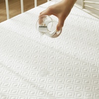 Protège-matelas imperméable en soie de bambou Ackly pour enfants, couche d'air avec motif jacquard, antibactérien, pour chambre à coucher