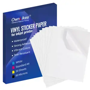 Inkjet A4 Waterproof Sheet A3 Printable Wholesale Custom Matte Vinyl Sticker Paper