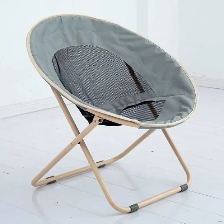 Hot selling living room ultra light foldable metal plush detachable chair