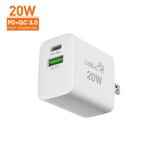<span class=keywords><strong>Chargeur</strong></span> électrique intelligent PD 20W, <span class=keywords><strong>chargeur</strong></span> rapide pour téléphone portable, charge rapide avec technologie Type-C pour <span class=keywords><strong>prise</strong></span> standard américaine - Product Image 1