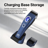 Tondeuses à cheveux professionnelles sans fil, machine à aiguiser les lames de coupe, tondeuse électrique dorée à batterie en acier inoxydable