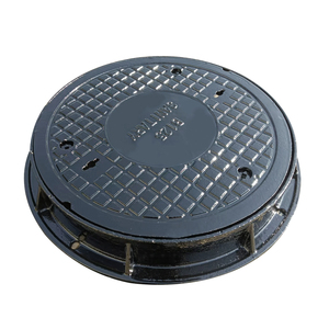 Lichtgewicht gietijzeren putdeksels fabrikanten EN124 B125 ronde putdeksel klassiek sluitsysteem scharnier - Product Image 4