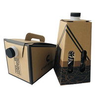 Distributeur de café jetable personnalisé 220L boisson vin infusion à froid boîte d'emballage eau liquide bavoir sac dans une boîte pour café avec valve