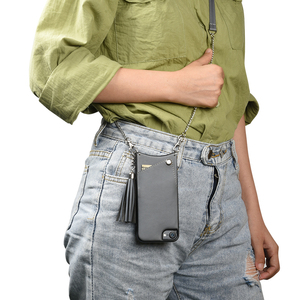 Collana all'ingrosso <span class=keywords><strong>Cover</strong></span> posteriore in pelle Pu <span class=keywords><strong>Cover</strong></span> per telefono a <span class=keywords><strong>tracolla</strong></span> <span class=keywords><strong>con</strong></span> <span class=keywords><strong>tracolla</strong></span> per iphone 15 14 13 12 pro max - Product Image 1