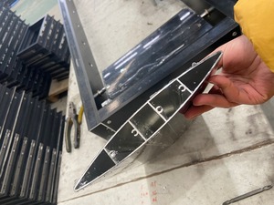 TOMA personalizzato esterno parasole in alluminio verticale esterno feritoia alare Louvre con sistema motore lama per profilo alare - Product Image 6