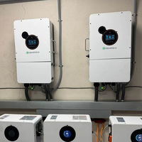 Onduleur hybride SRNE hors réseau 10KW 12KW 48V 120/240V à onde sinusoïdale pure avec chargeur solaire MPPT et écran tactile LCD, phase divisée