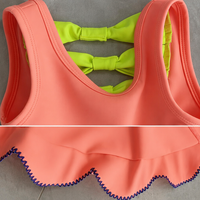 Nouvelle Robe de Sport pour Enfants en Nylon Spandex, Sans Manches, Bretelles Fines, Dos Élastique Creux avec Nœud, pour Fitness, Yoga, Entraînement et Danse